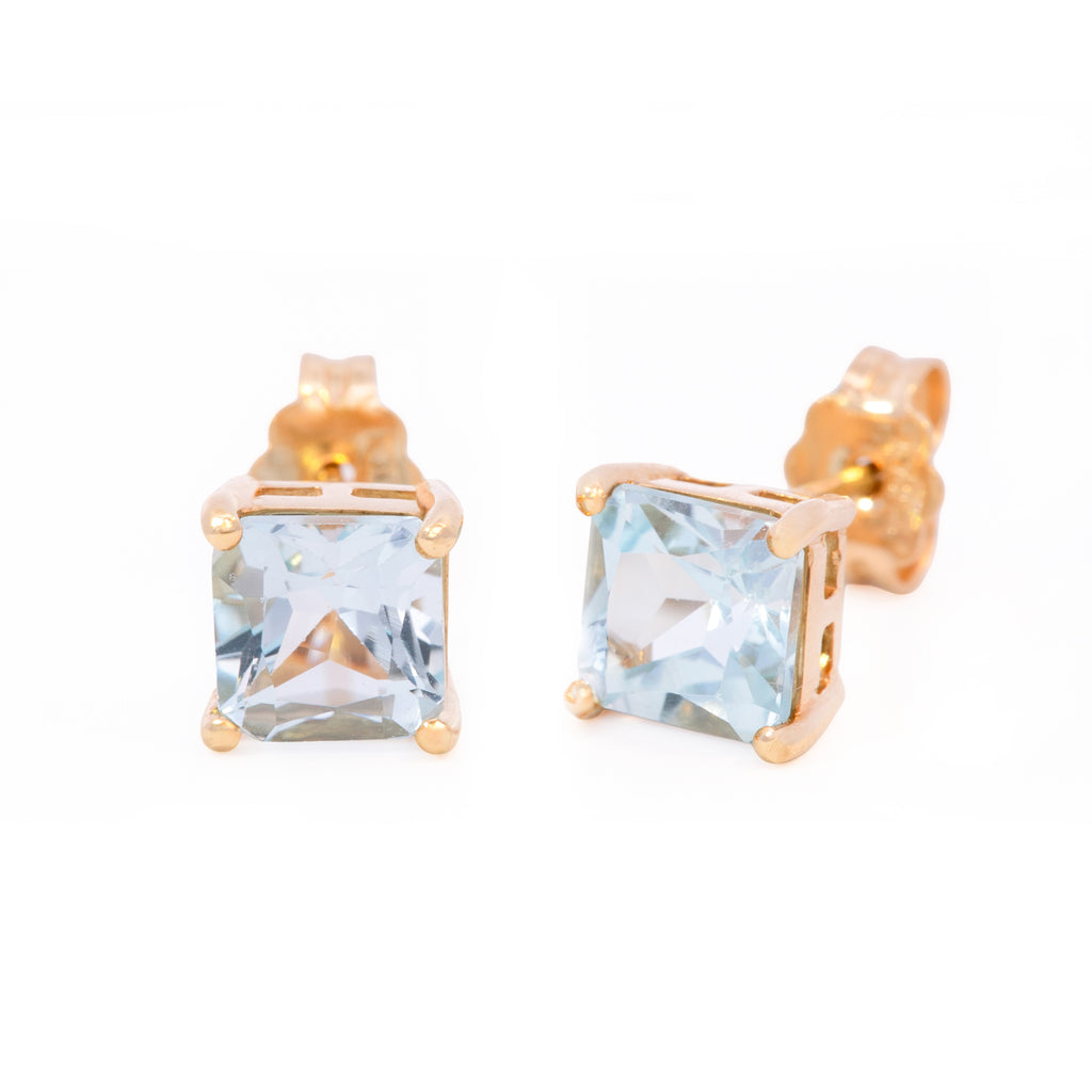 ARETES TOPACIO CUADRADO