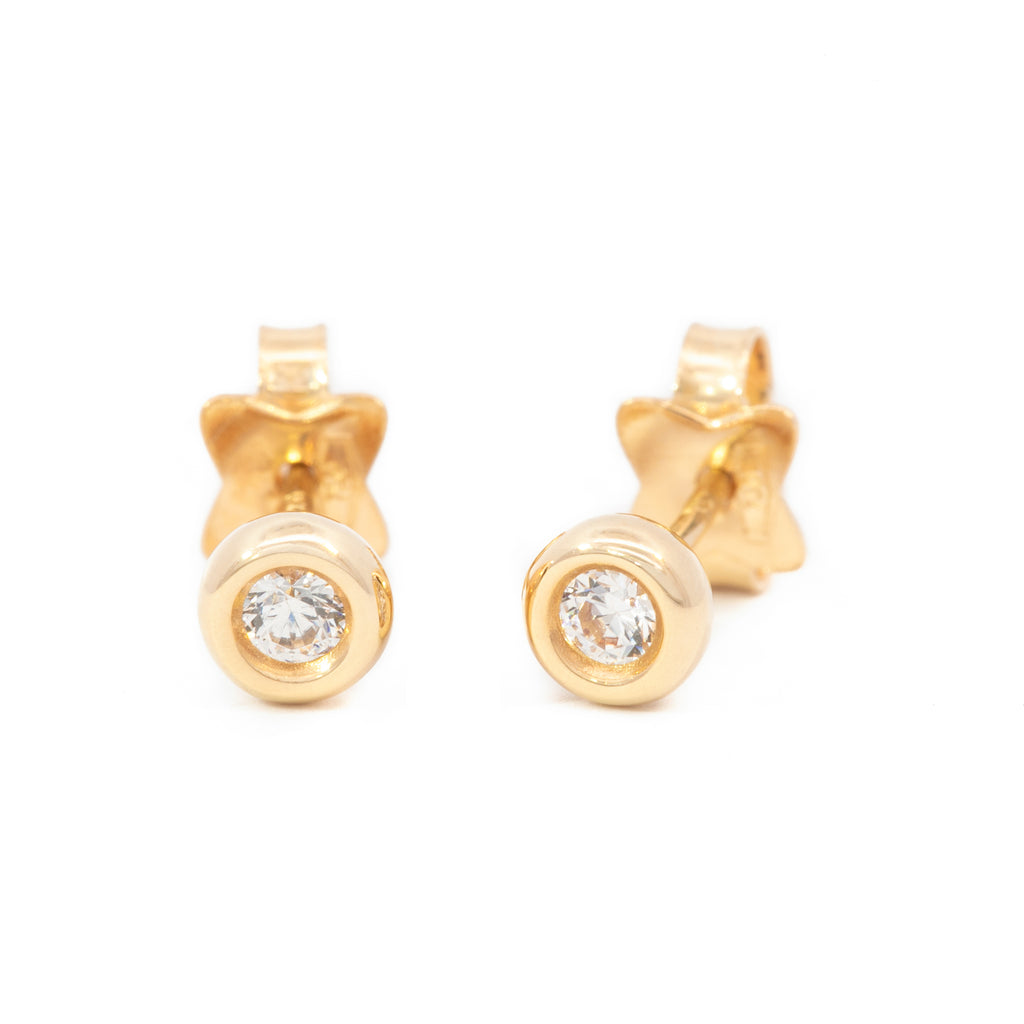 ARETES REDONDO ZIRCÓN