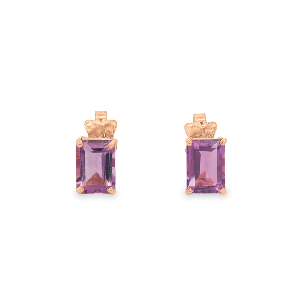 ARETES AMATISTA RECTANGULAR
