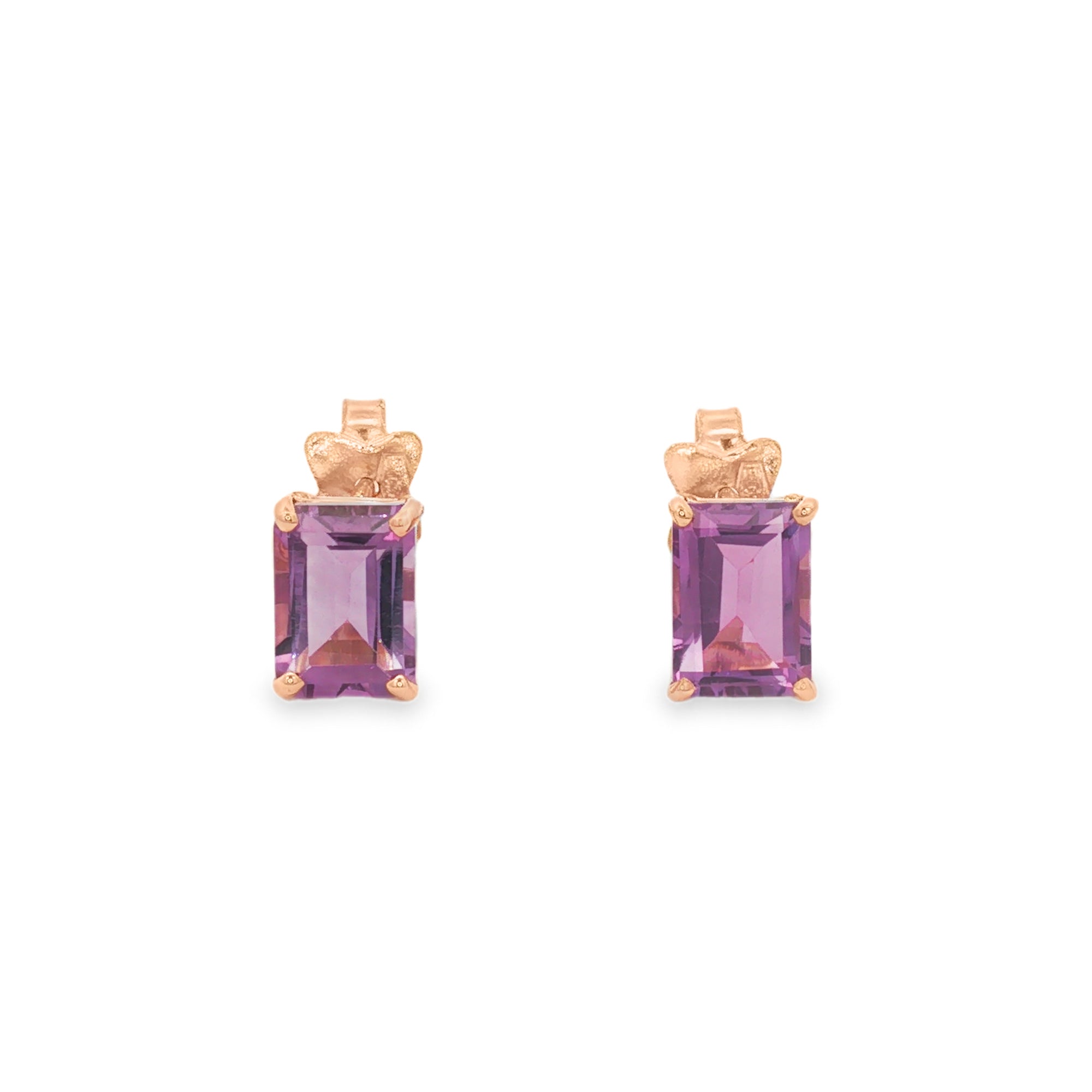ARETES AMATISTA RECTANGULAR