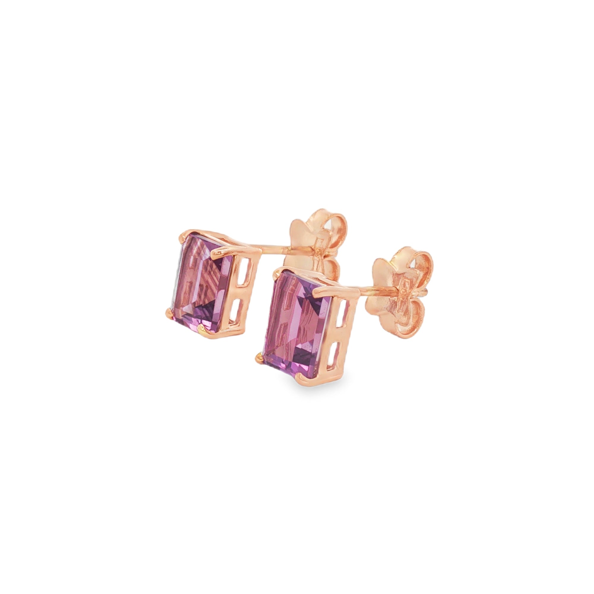ARETES AMATISTA RECTANGULAR