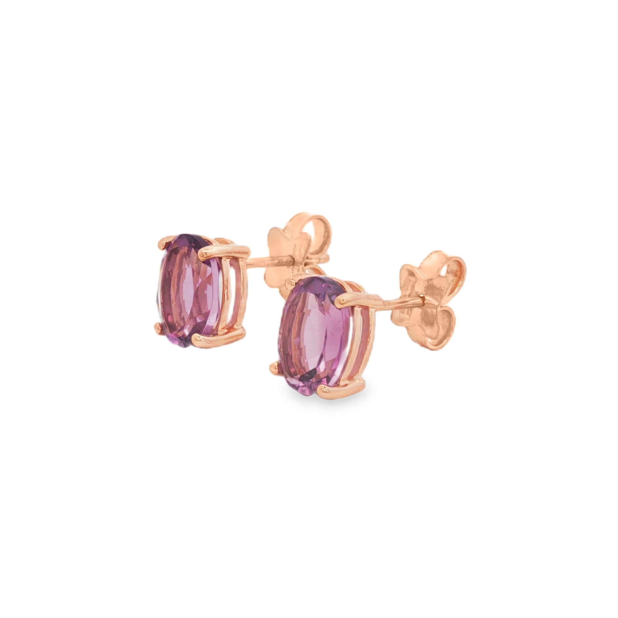 ARETES AMATISTA OVAL