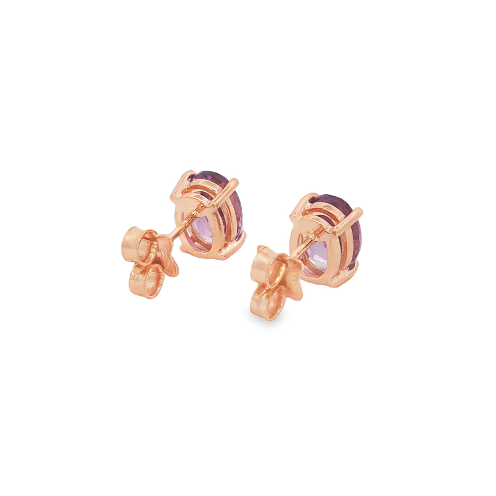 ARETES AMATISTA OVAL