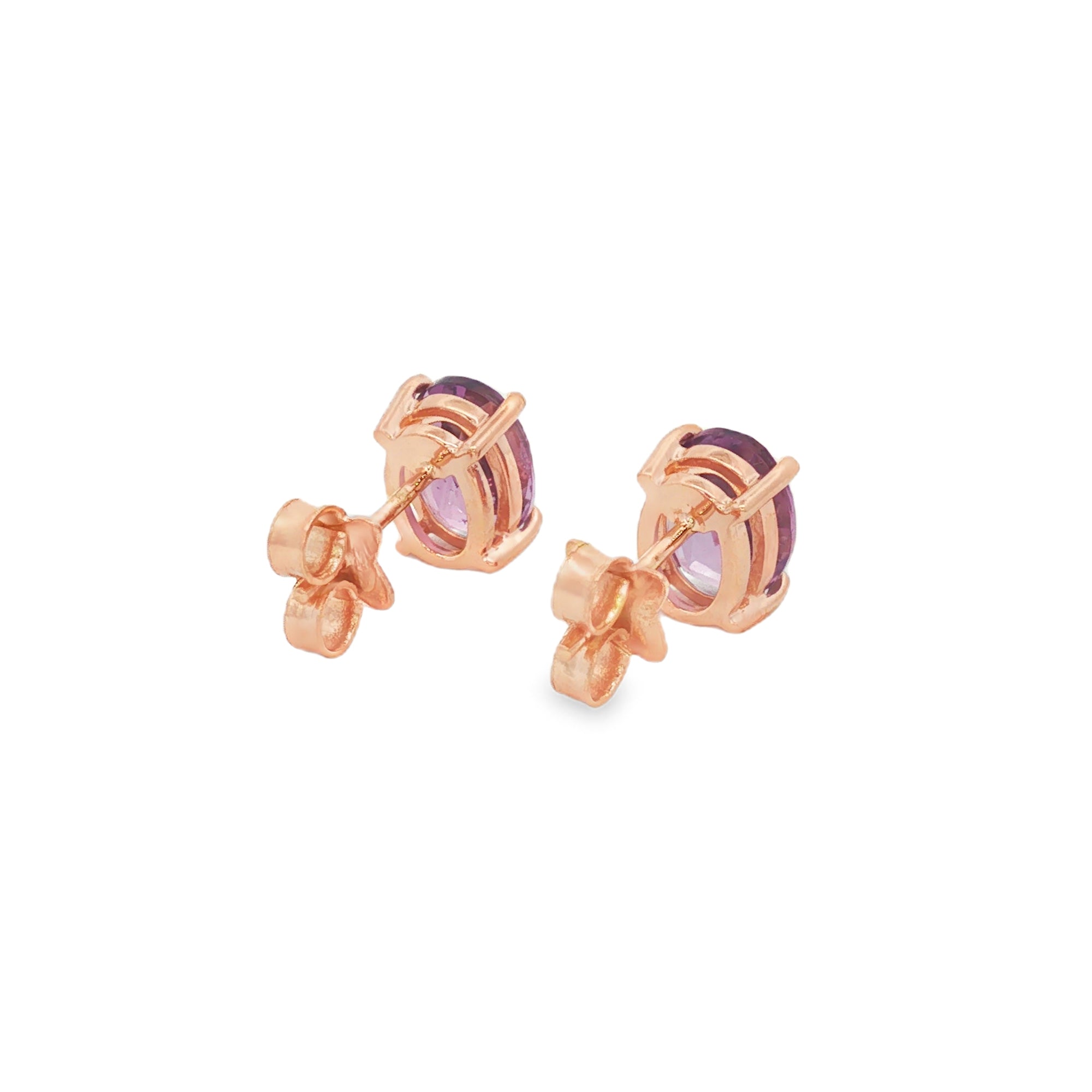ARETES AMATISTA OVAL