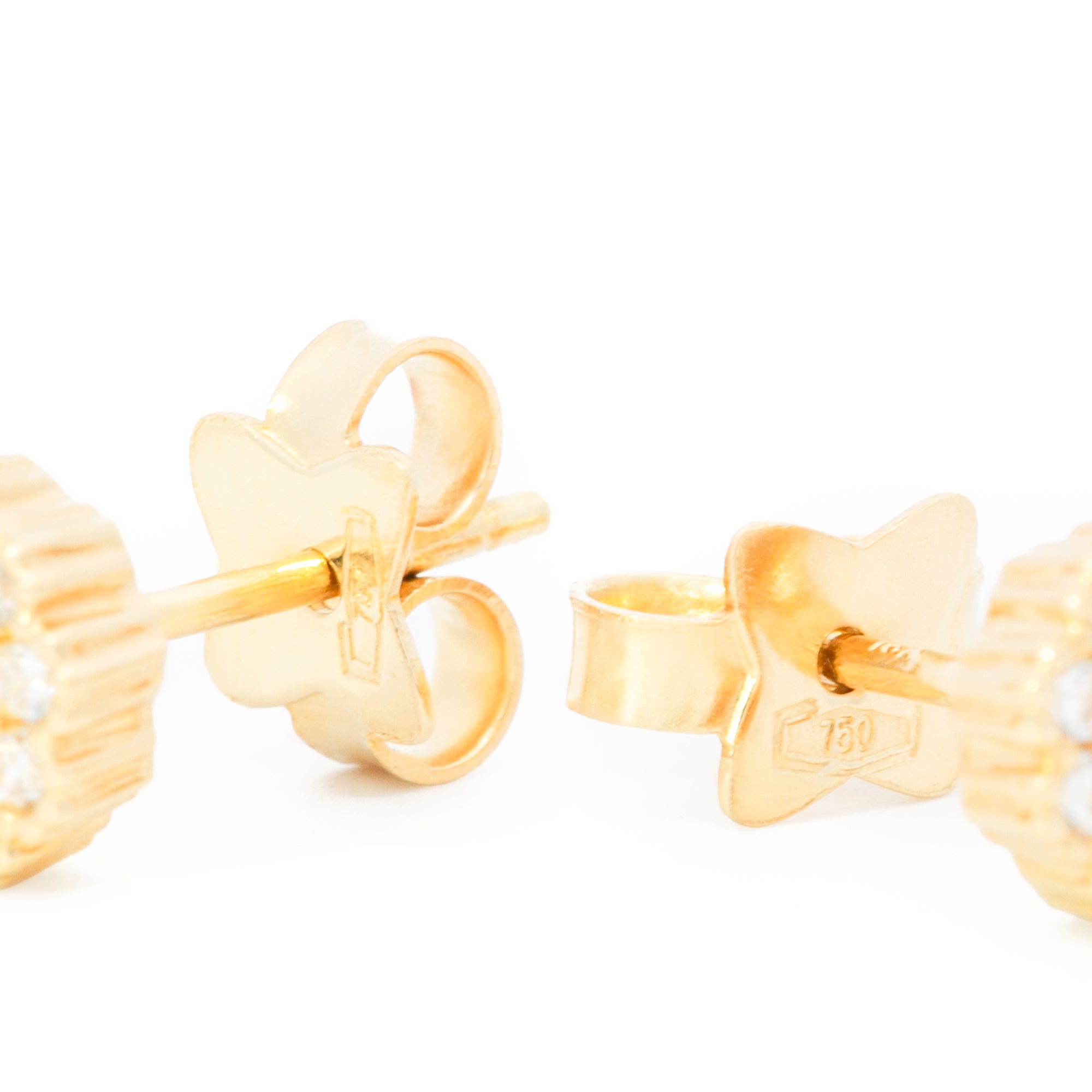 ARETES FLOR ZIRCÓN