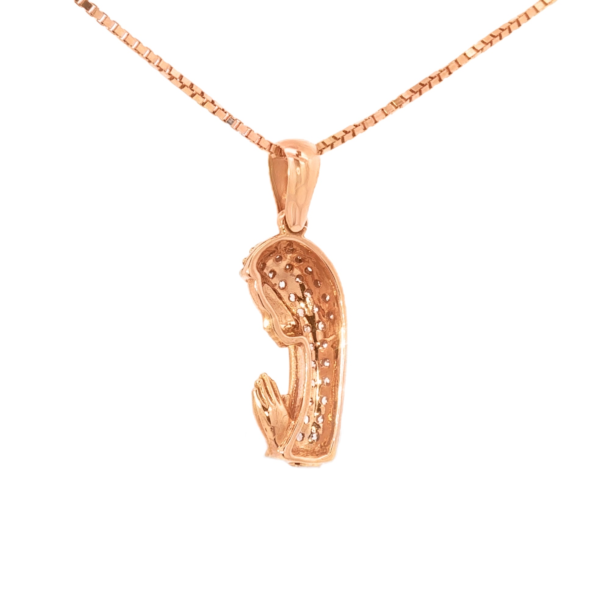 DIJE VIRGEN DEL MANTO CON ZIRCONES