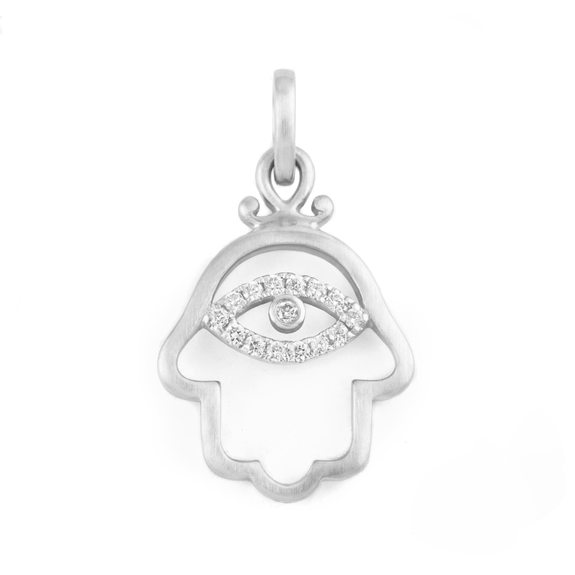 DIJE MANO DE HAMSA CON DIAMANTES