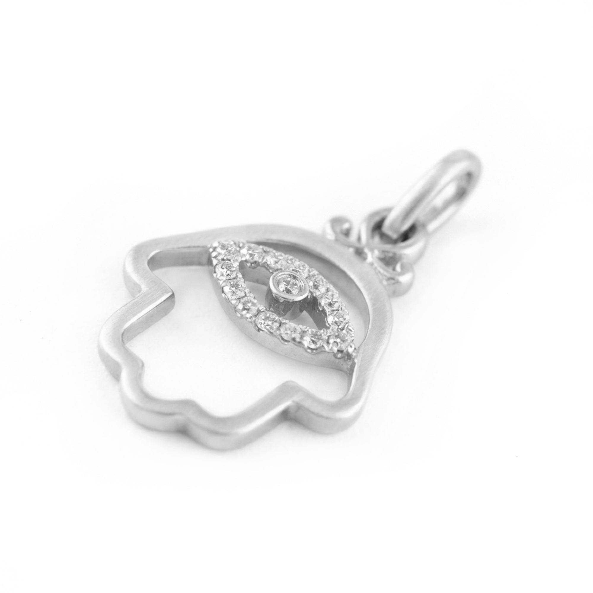 DIJE MANO DE HAMSA CON DIAMANTES