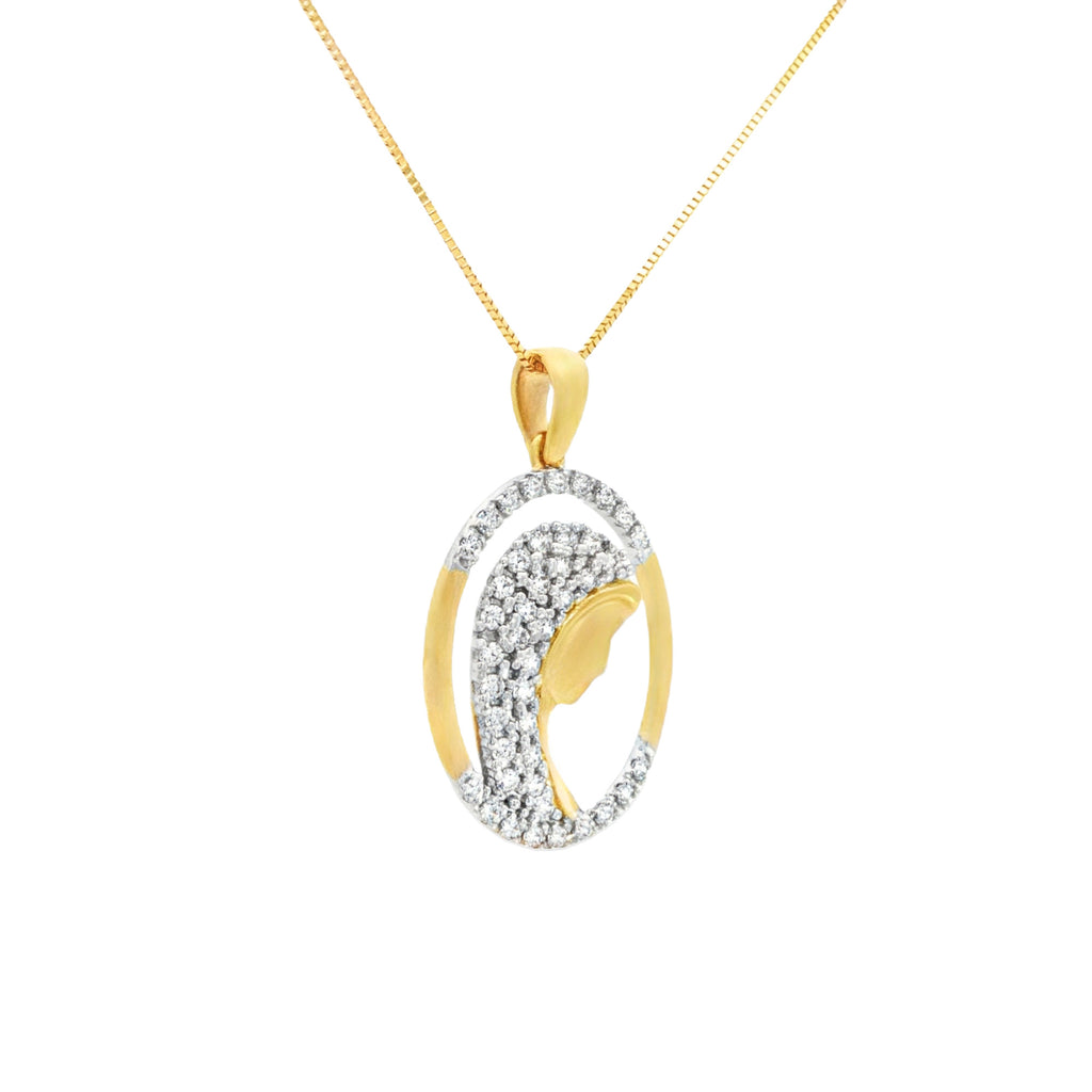 DIJE VIRGEN DEL MANTO OVAL