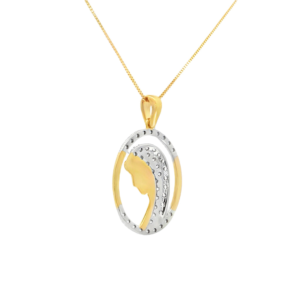 DIJE VIRGEN DEL MANTO OVAL