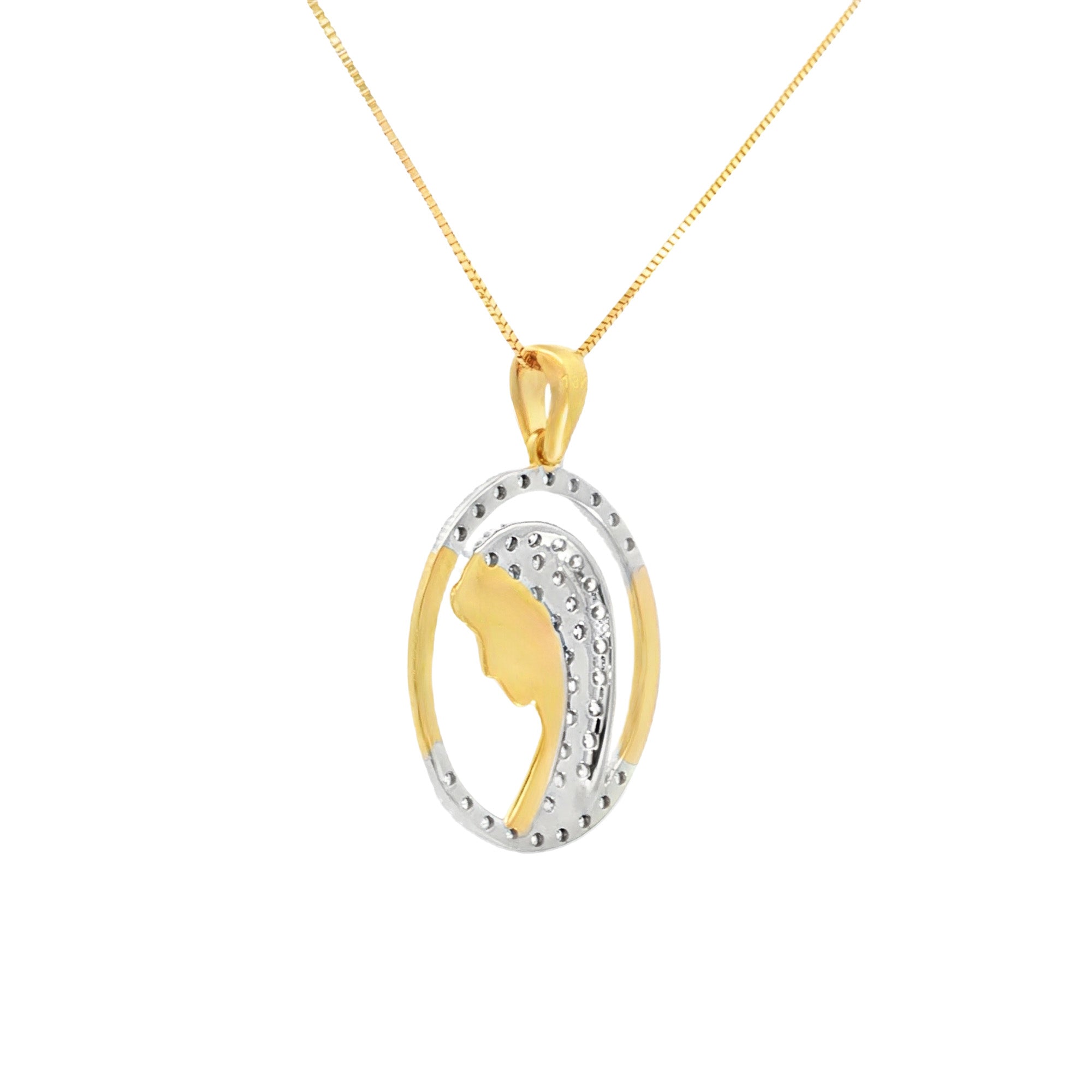 DIJE VIRGEN DEL MANTO OVAL