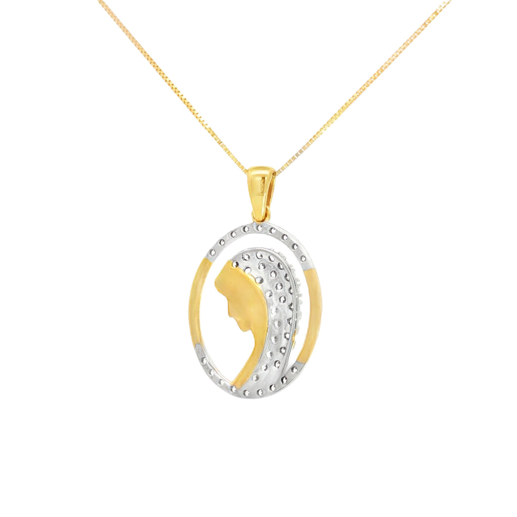 DIJE VIRGEN DEL MANTO OVAL