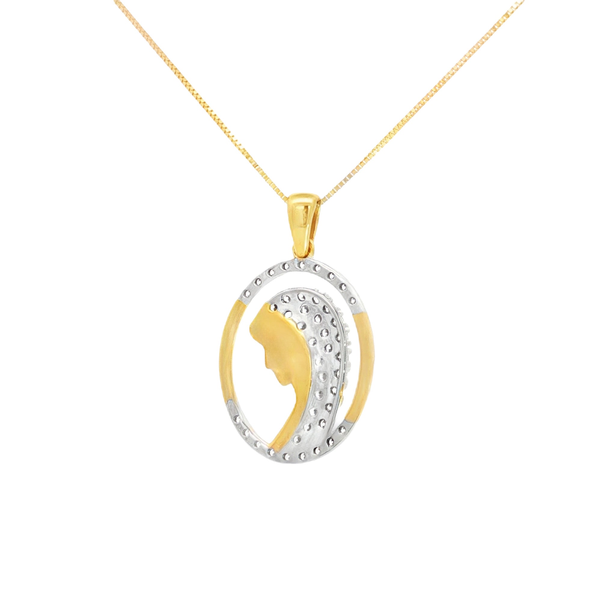 DIJE VIRGEN DEL MANTO OVAL