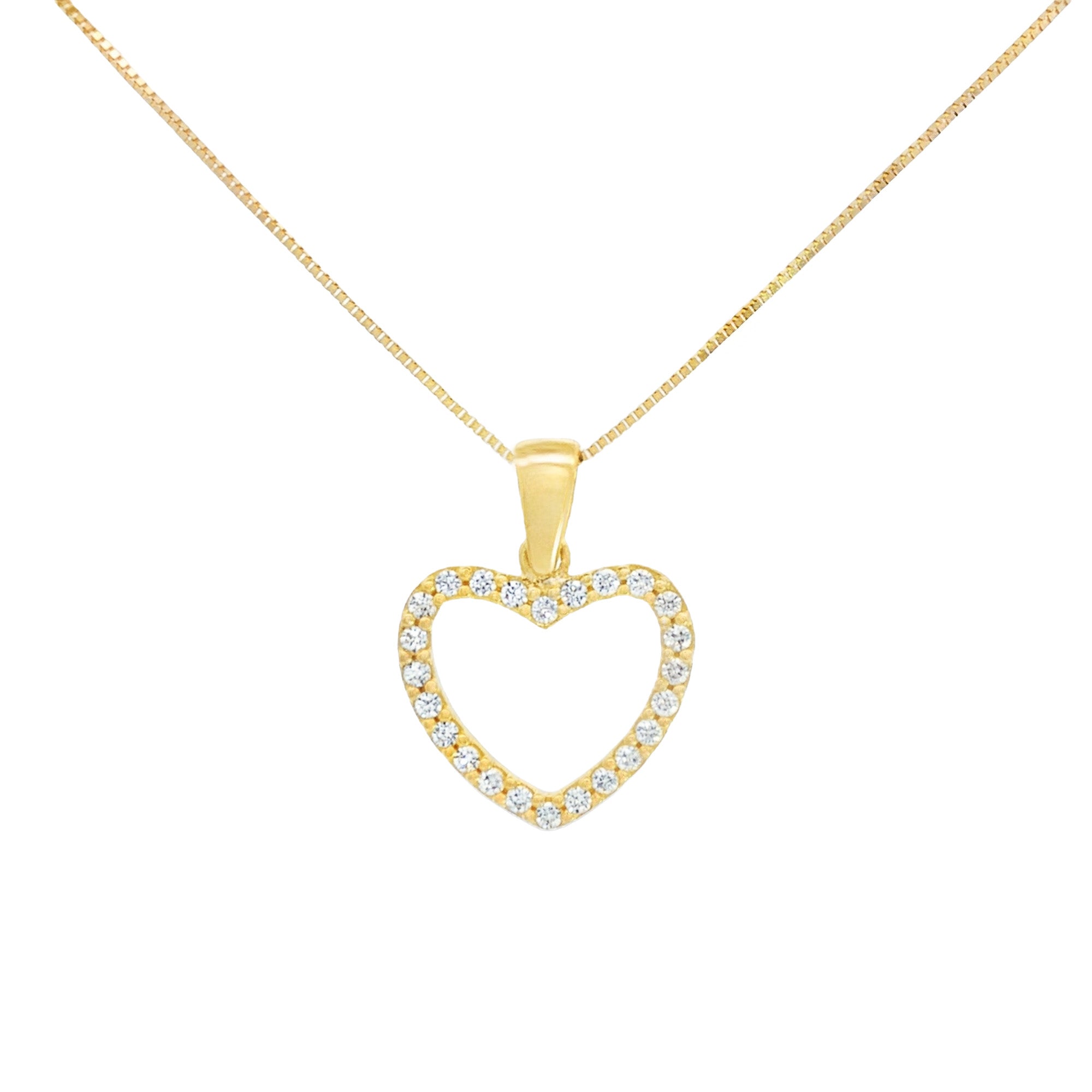 DIJE CORAZÓN CON ZIRCONES