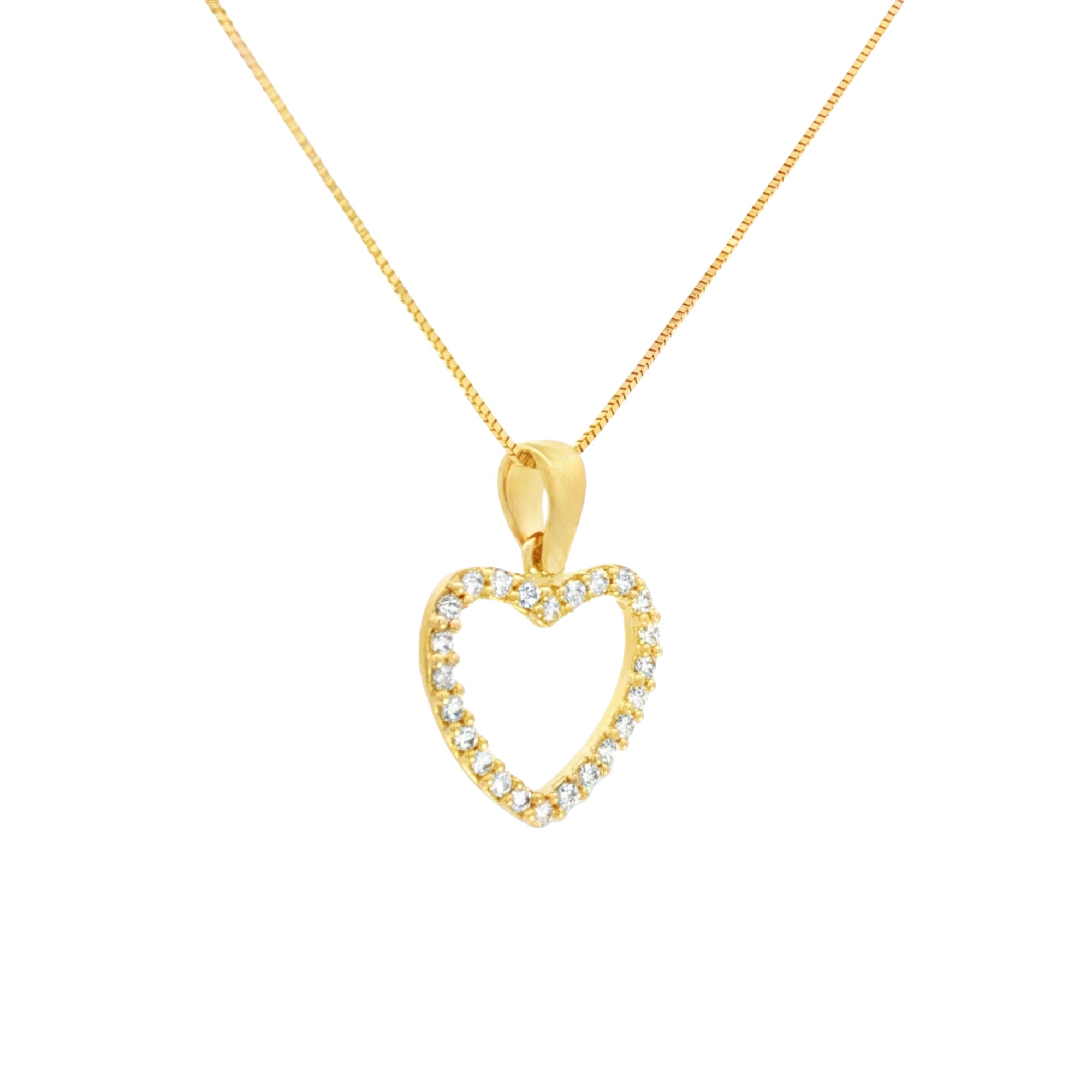 DIJE CORAZÓN CON ZIRCONES