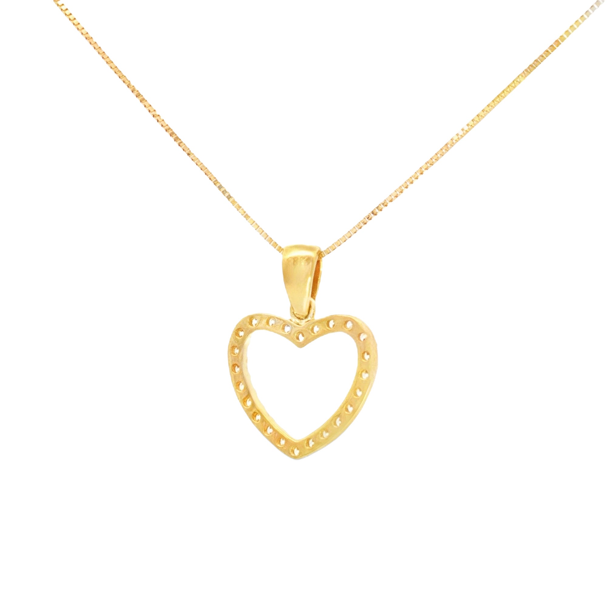 DIJE CORAZÓN CON ZIRCONES
