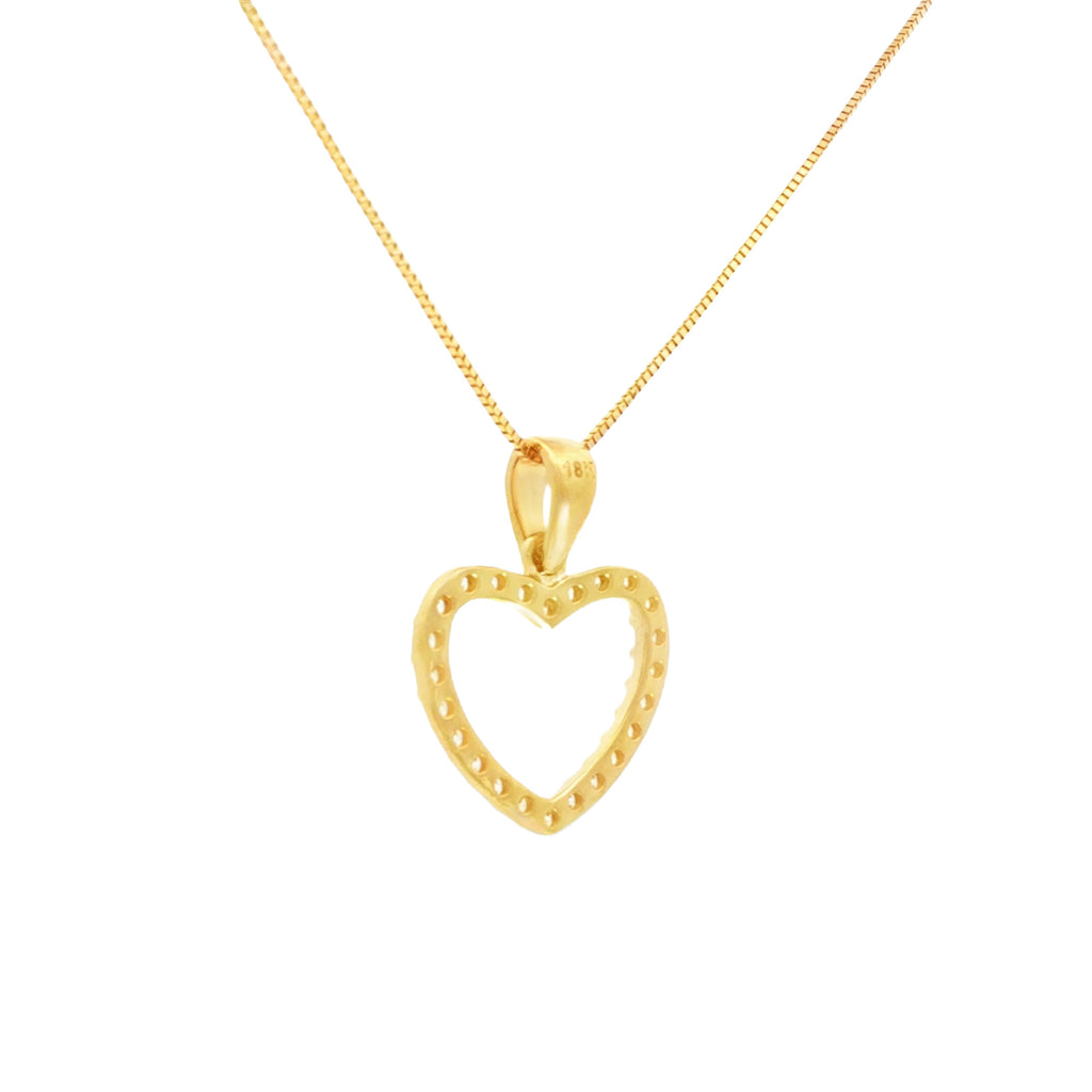 DIJE CORAZÓN CON ZIRCONES