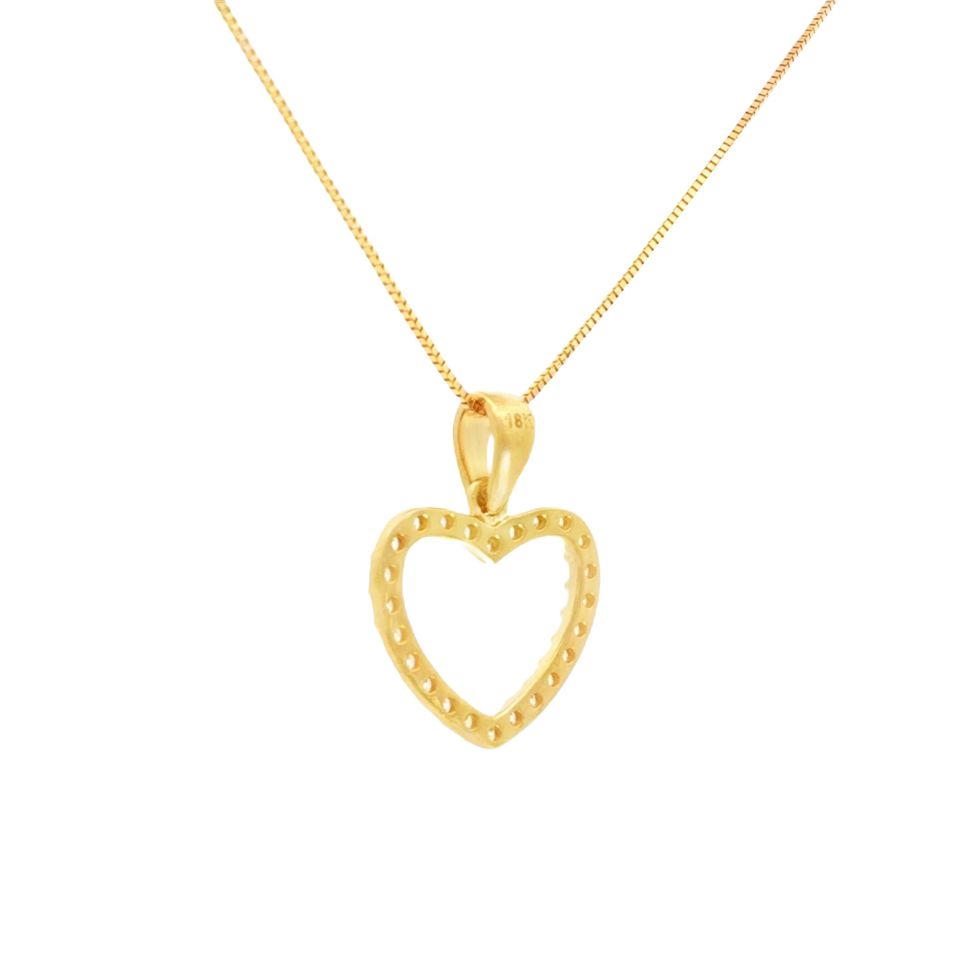 DIJE CORAZÓN CON ZIRCONES