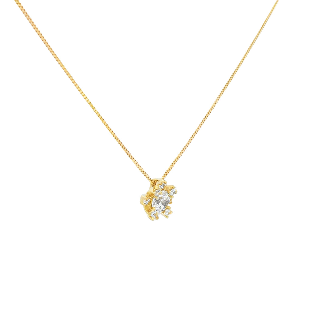 GARGANTILLA FLOR ZIRCONES