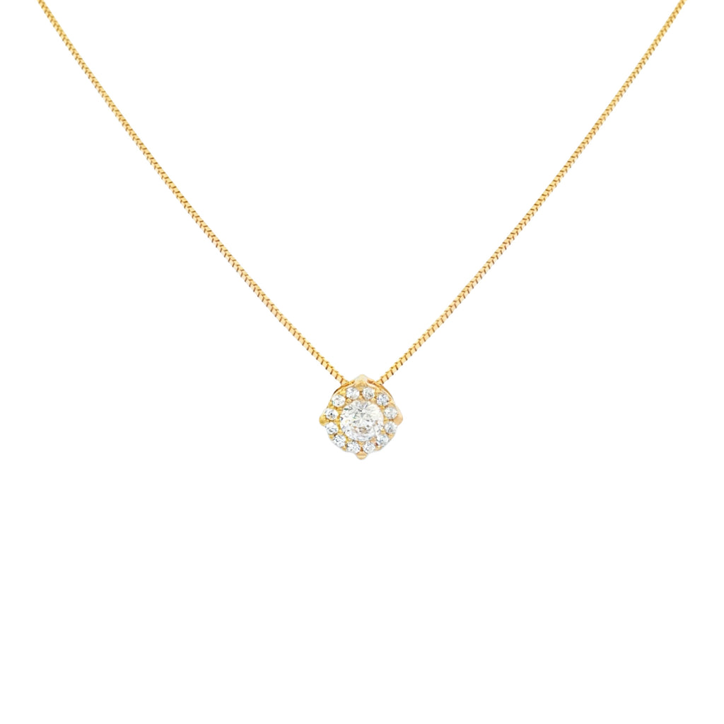 GARGANTILLA FLOR ZIRCONES