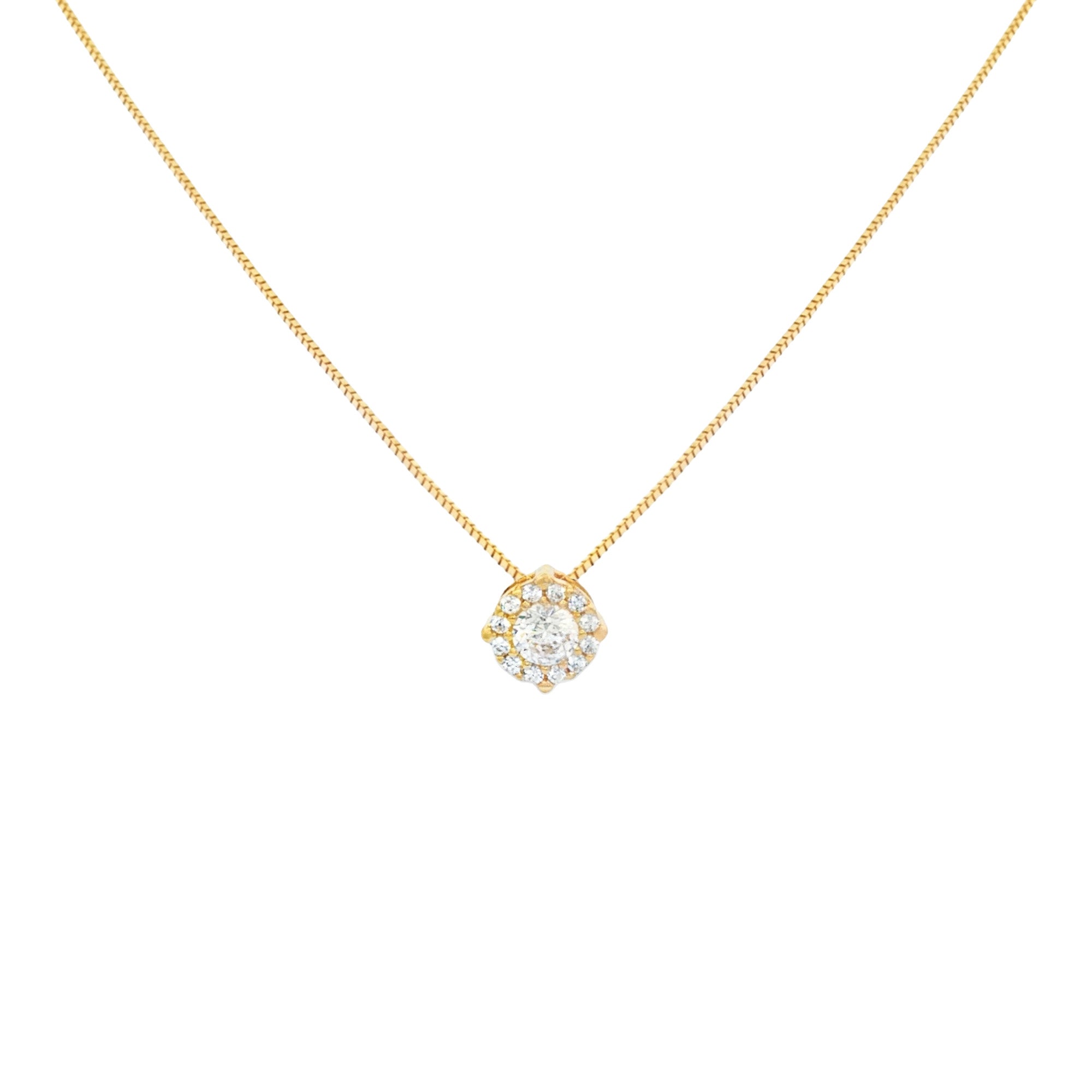 GARGANTILLA FLOR ZIRCONES