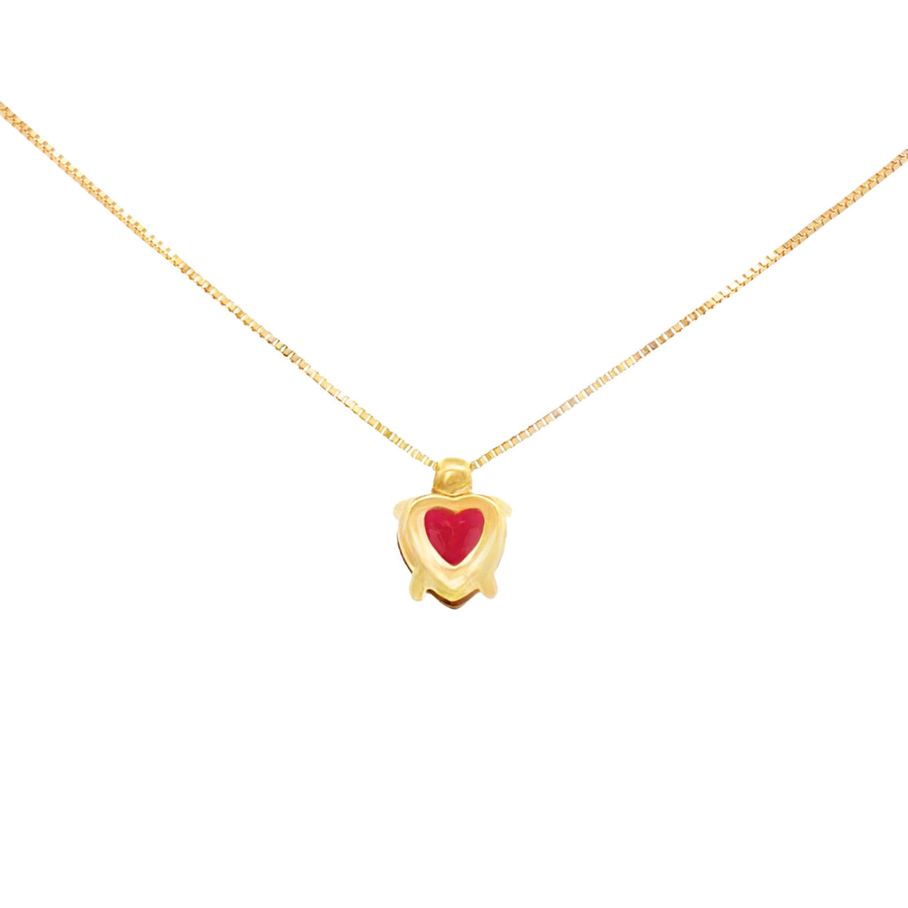 GARGANTILLA CORAZÓN ZIRCÓN ROJO
