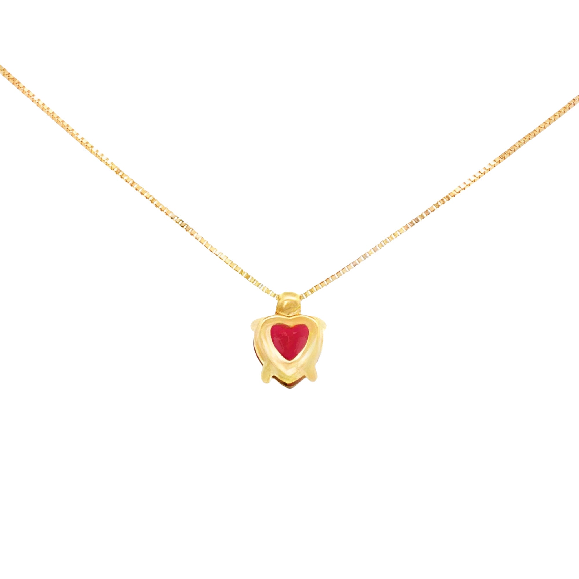 GARGANTILLA CORAZÓN ZIRCÓN ROJO