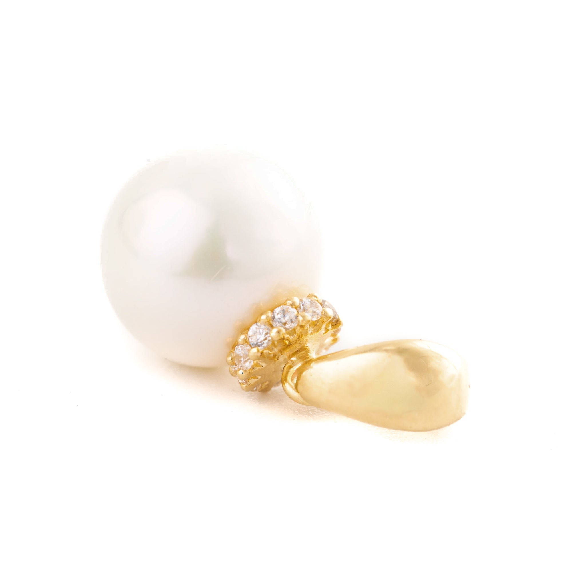 DIJE PERLA 8MM CON ZIRCONES