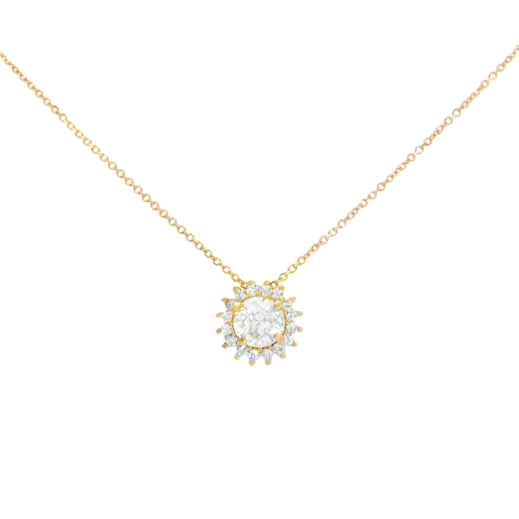 GARGANTILLA FLOR CON ZIRCONES