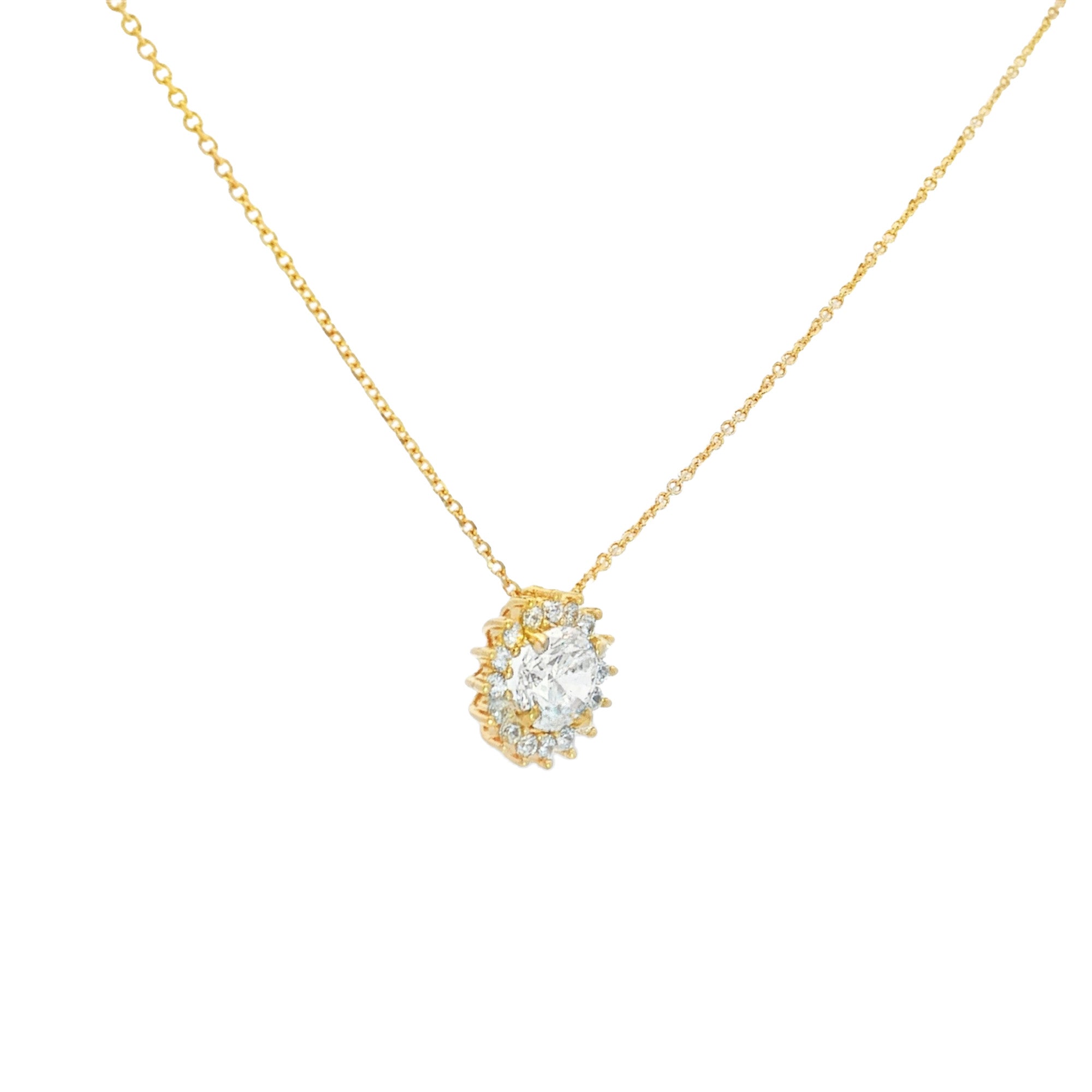 GARGANTILLA FLOR CON ZIRCONES