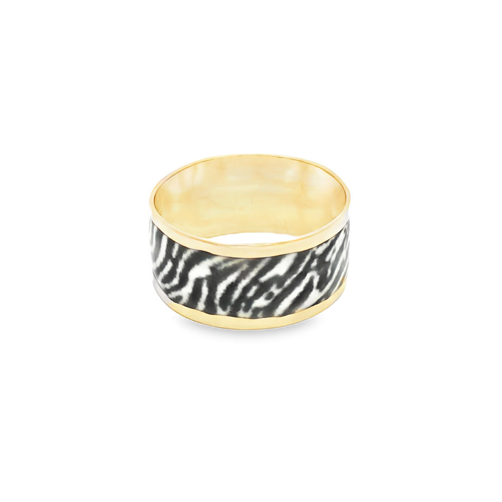ARGOLLA 9MM ESMALTADA CEBRA