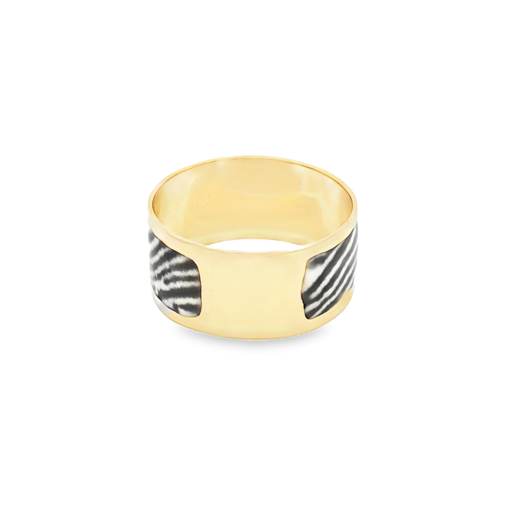 ARGOLLA 9MM ESMALTADA CEBRA