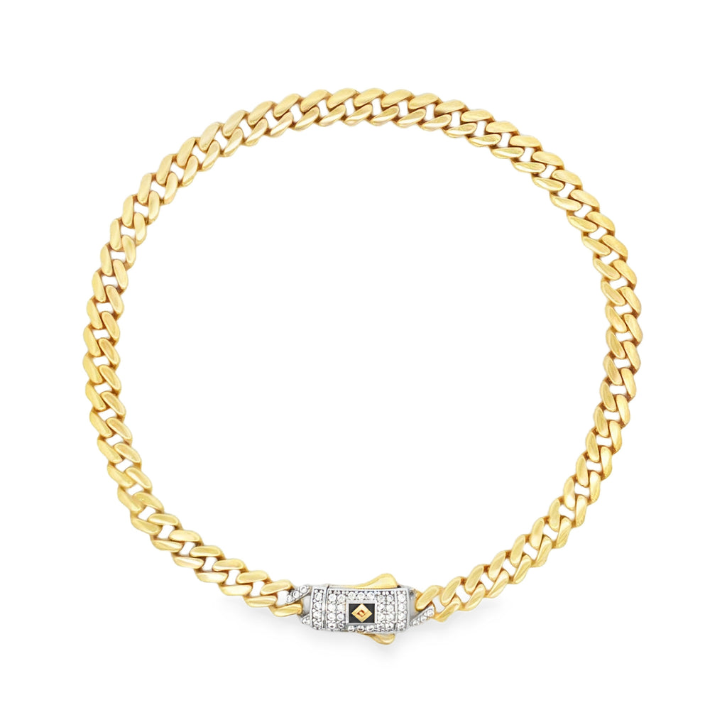 PULSERA TEJIDO GRUMETA ZIRCONES 20CM
