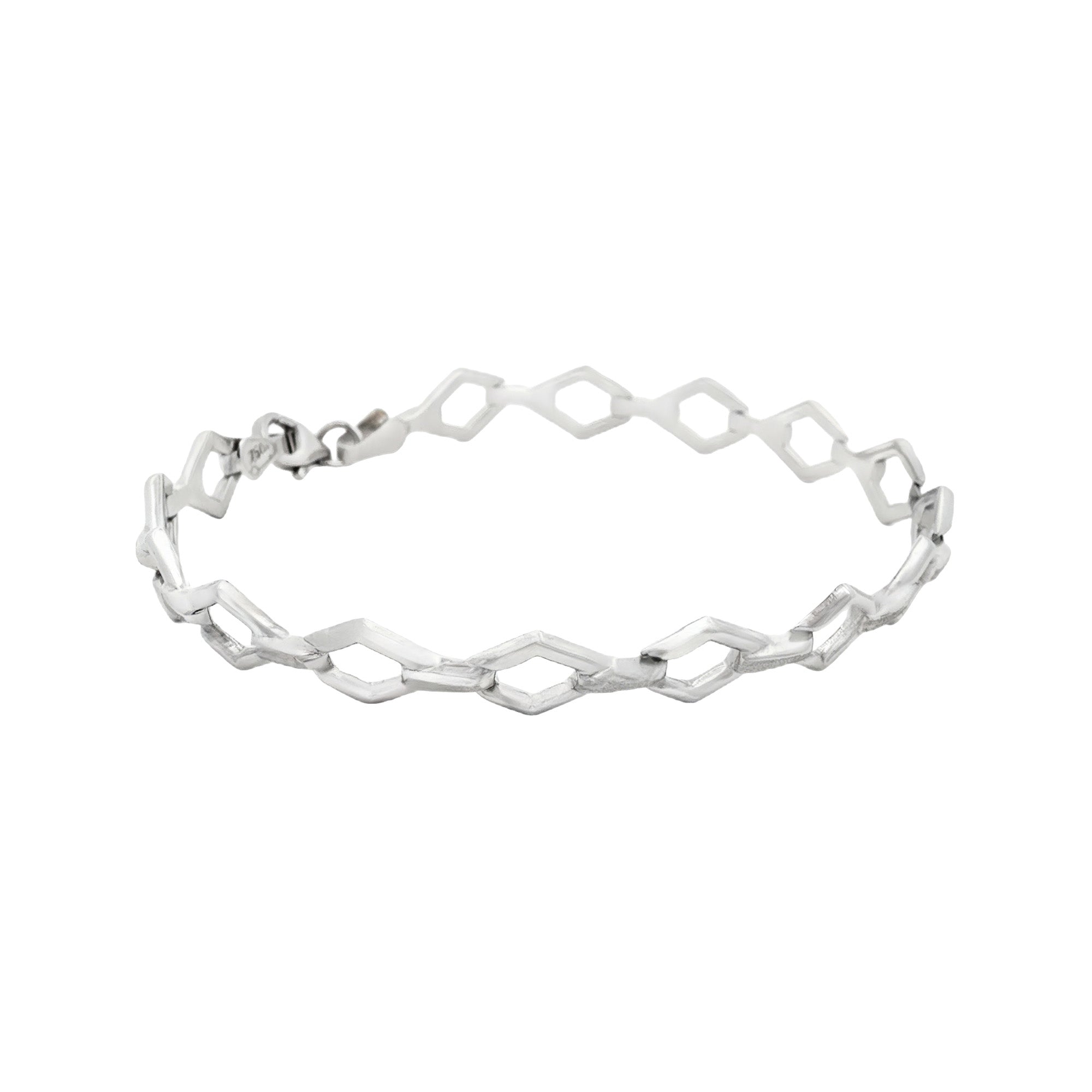 PULSERA TEJIDO ESLABONES ROMBO
