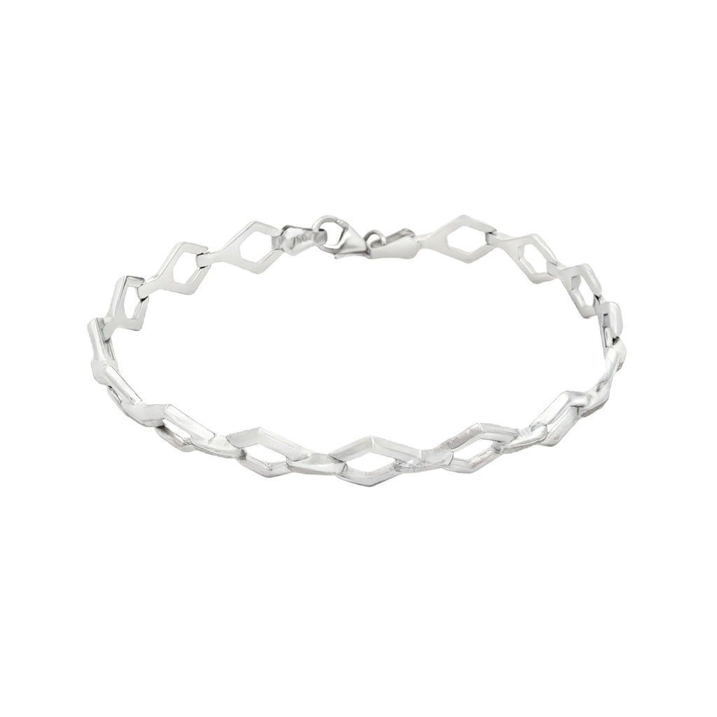 PULSERA TEJIDO ESLABONES ROMBO