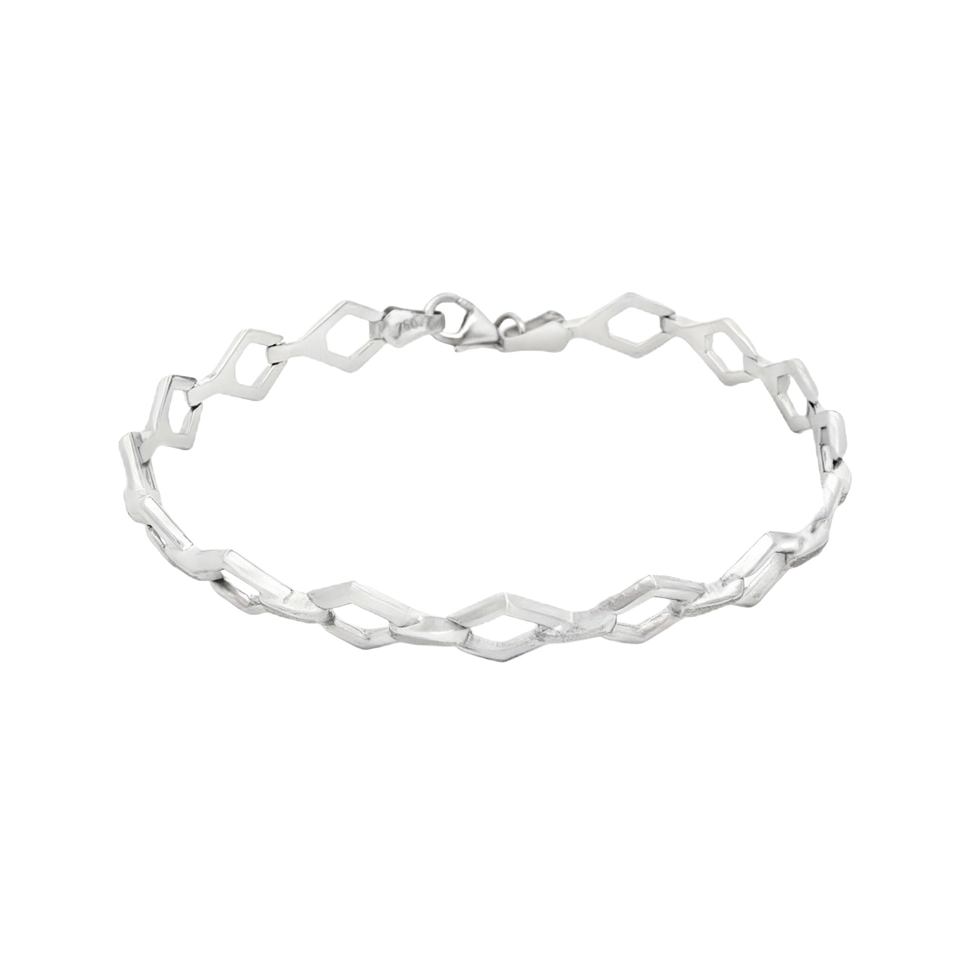 PULSERA TEJIDO ESLABONES ROMBO