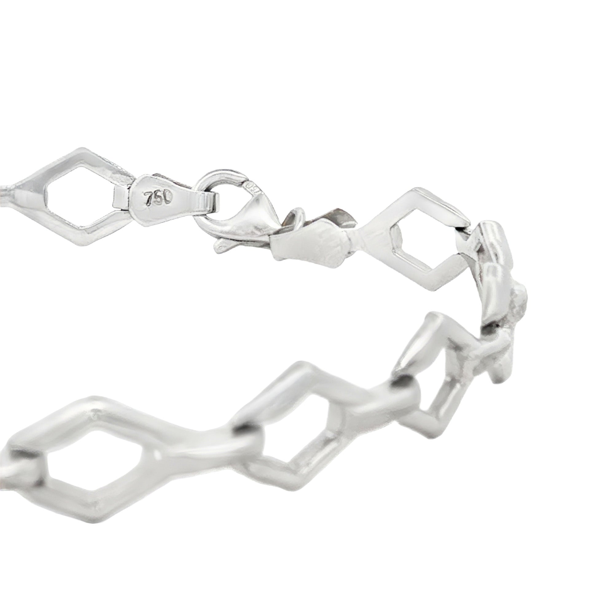PULSERA TEJIDO ESLABONES ROMBO