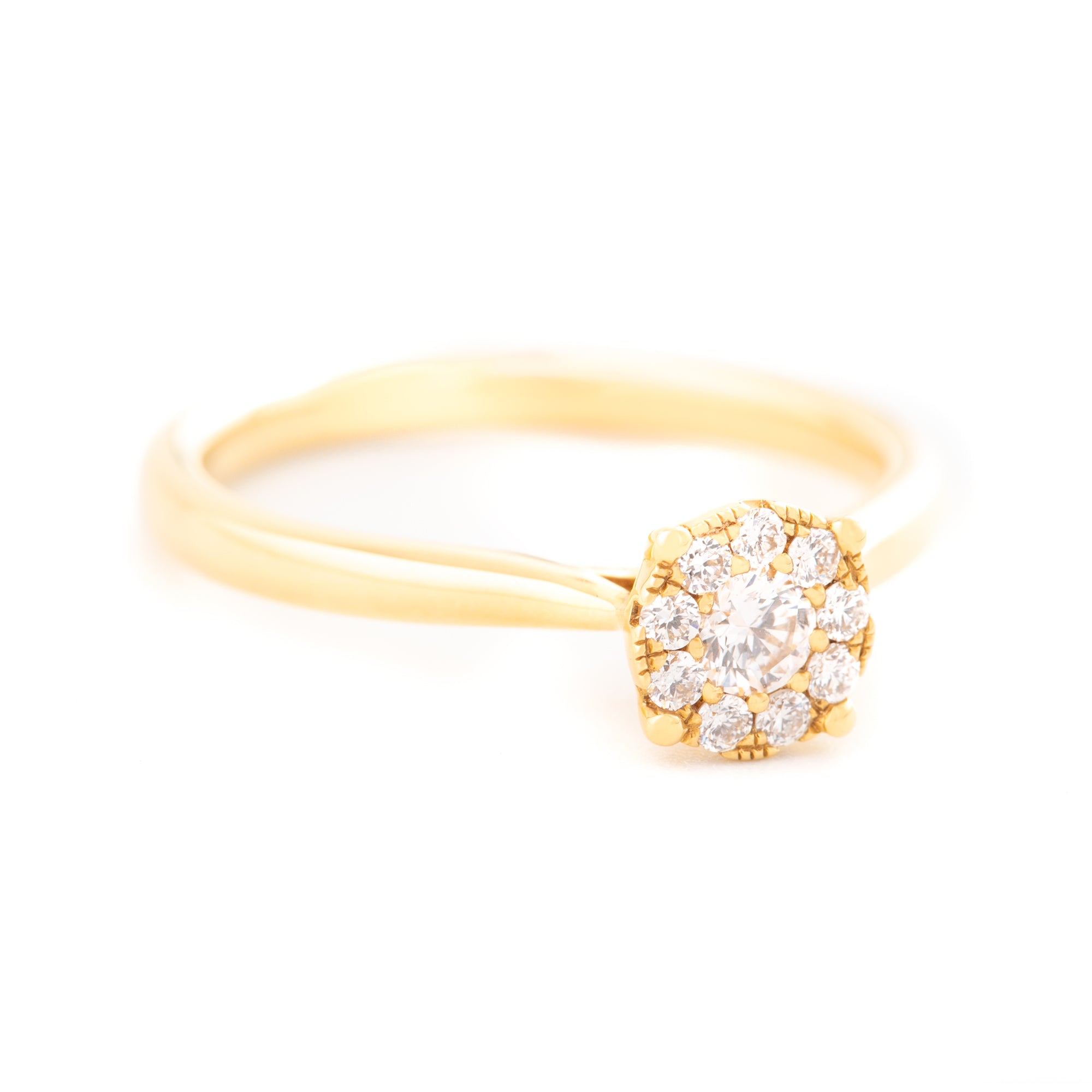 SOLITARIO FLOR CON DIAMANTES