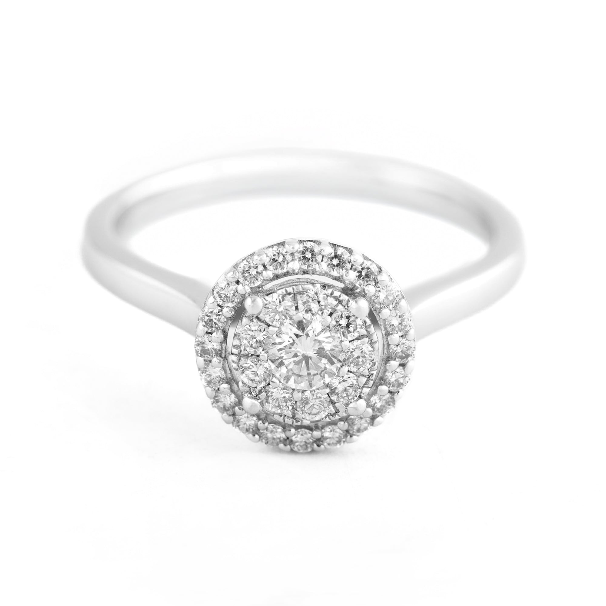 ANILLO FLOR CON DIAMANTES