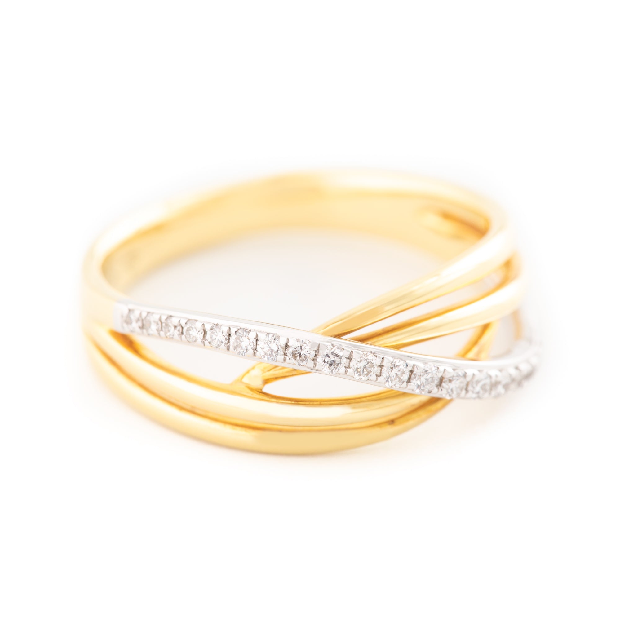 ARGOLLA ONDAS CON DIAMANTES