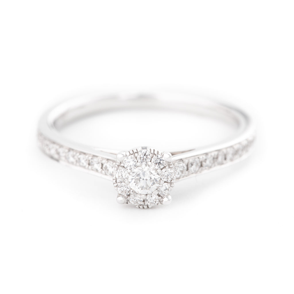 ANILLO FLOR CON DIAMANTES