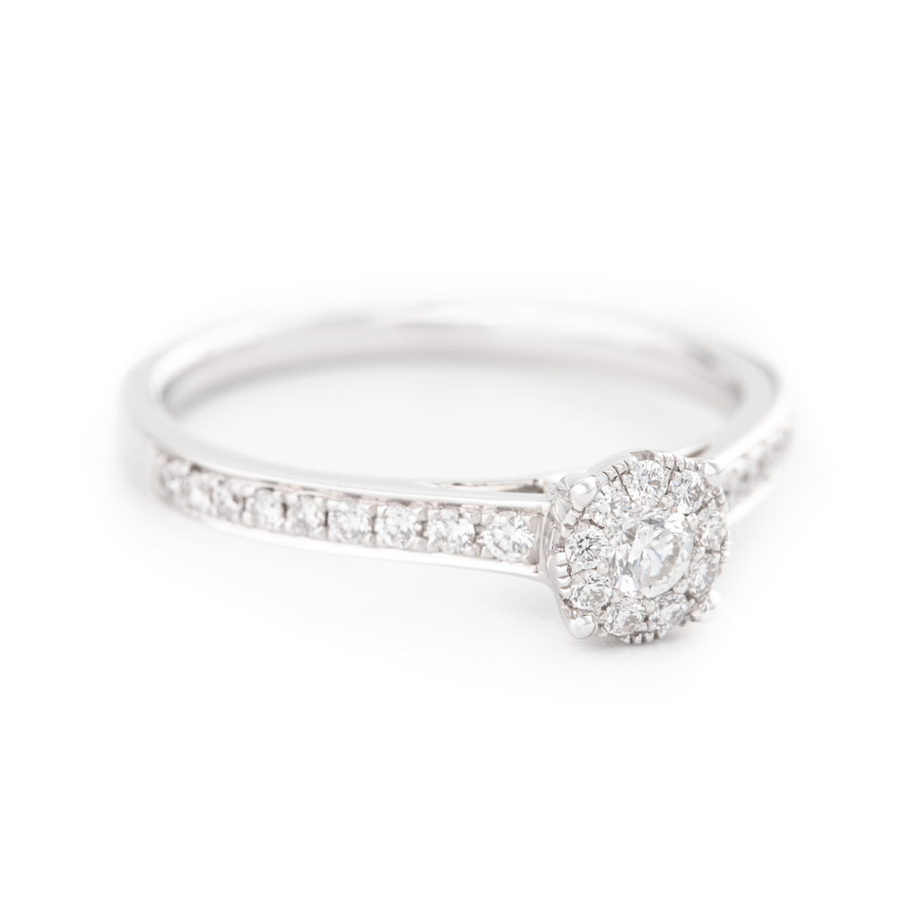 ANILLO FLOR CON DIAMANTES