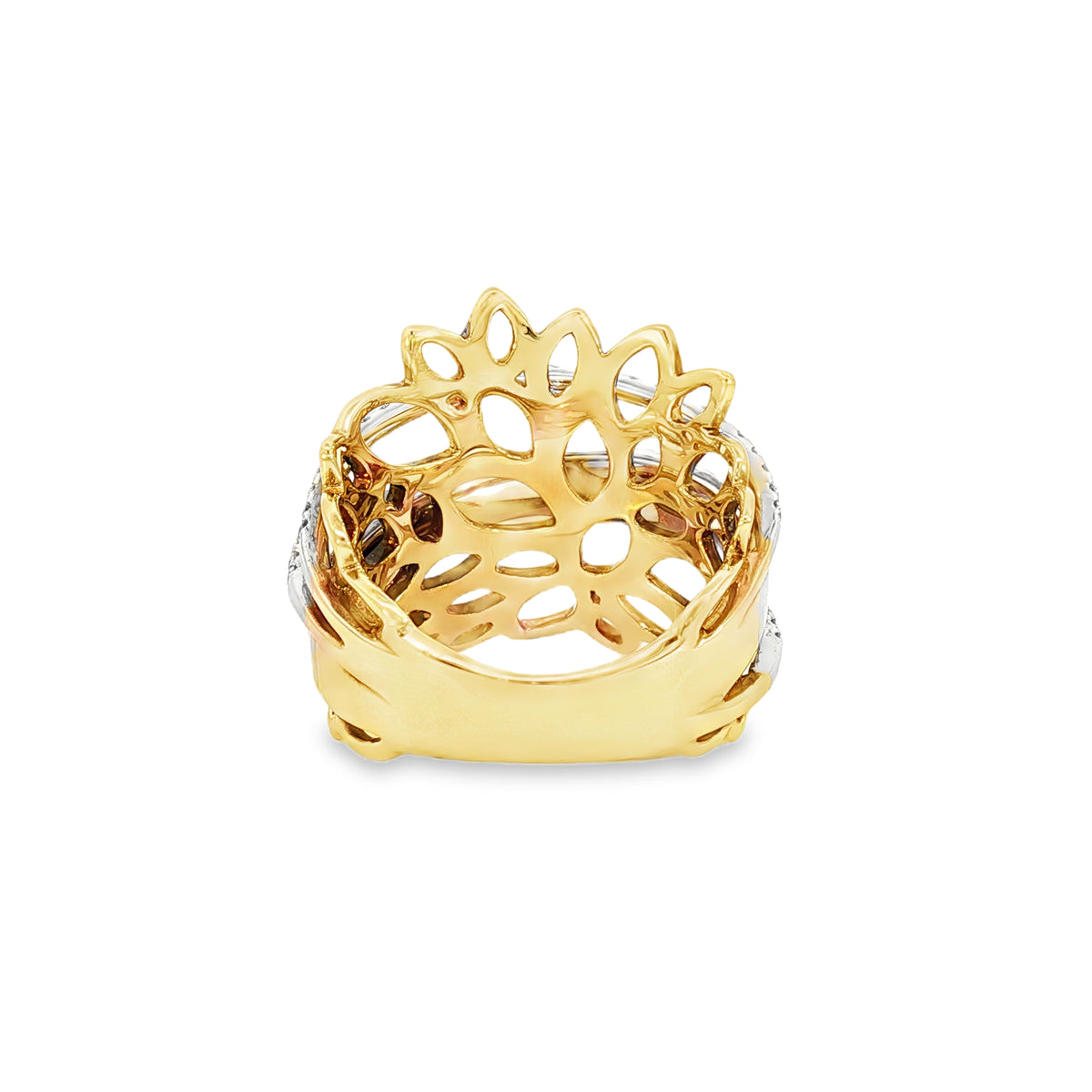 ANILLO FLOR CON DIAMANTES