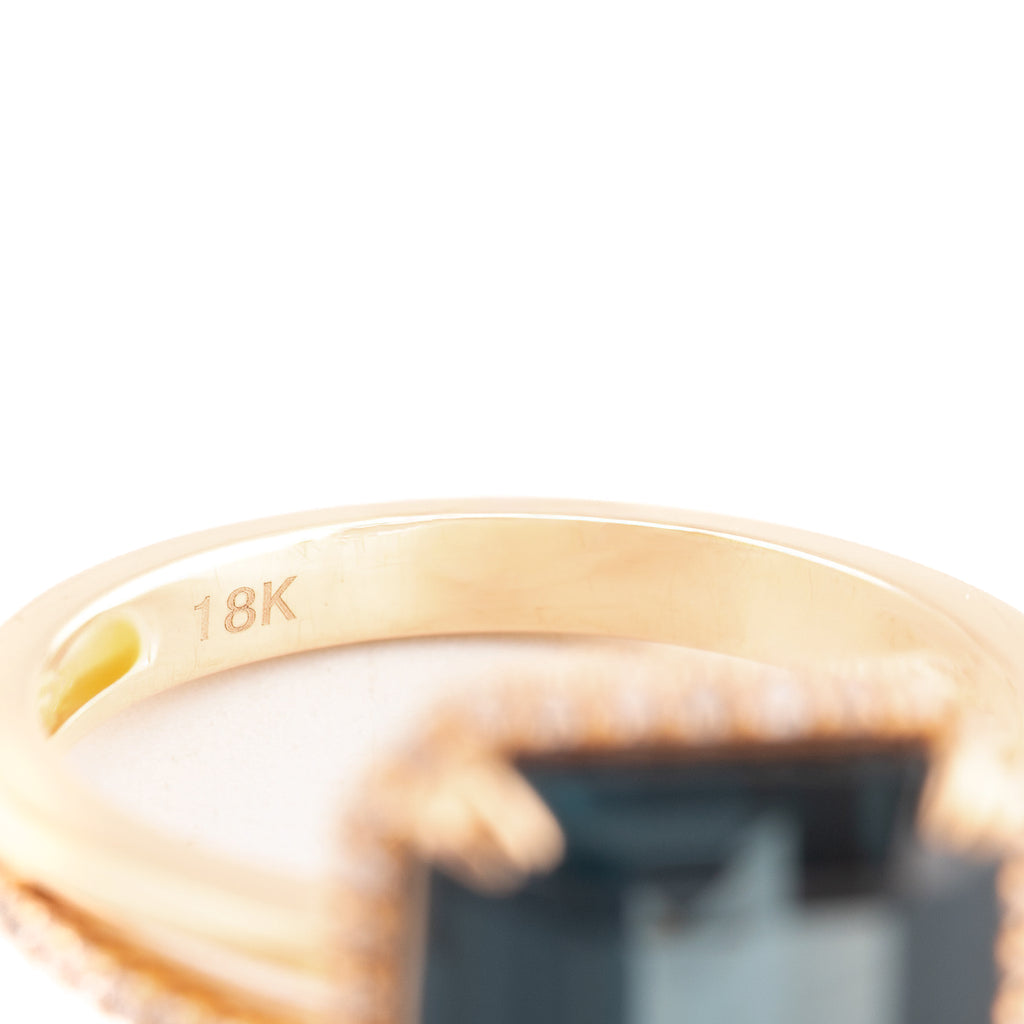 ANILLO TOPACIO CON DIAMANTES