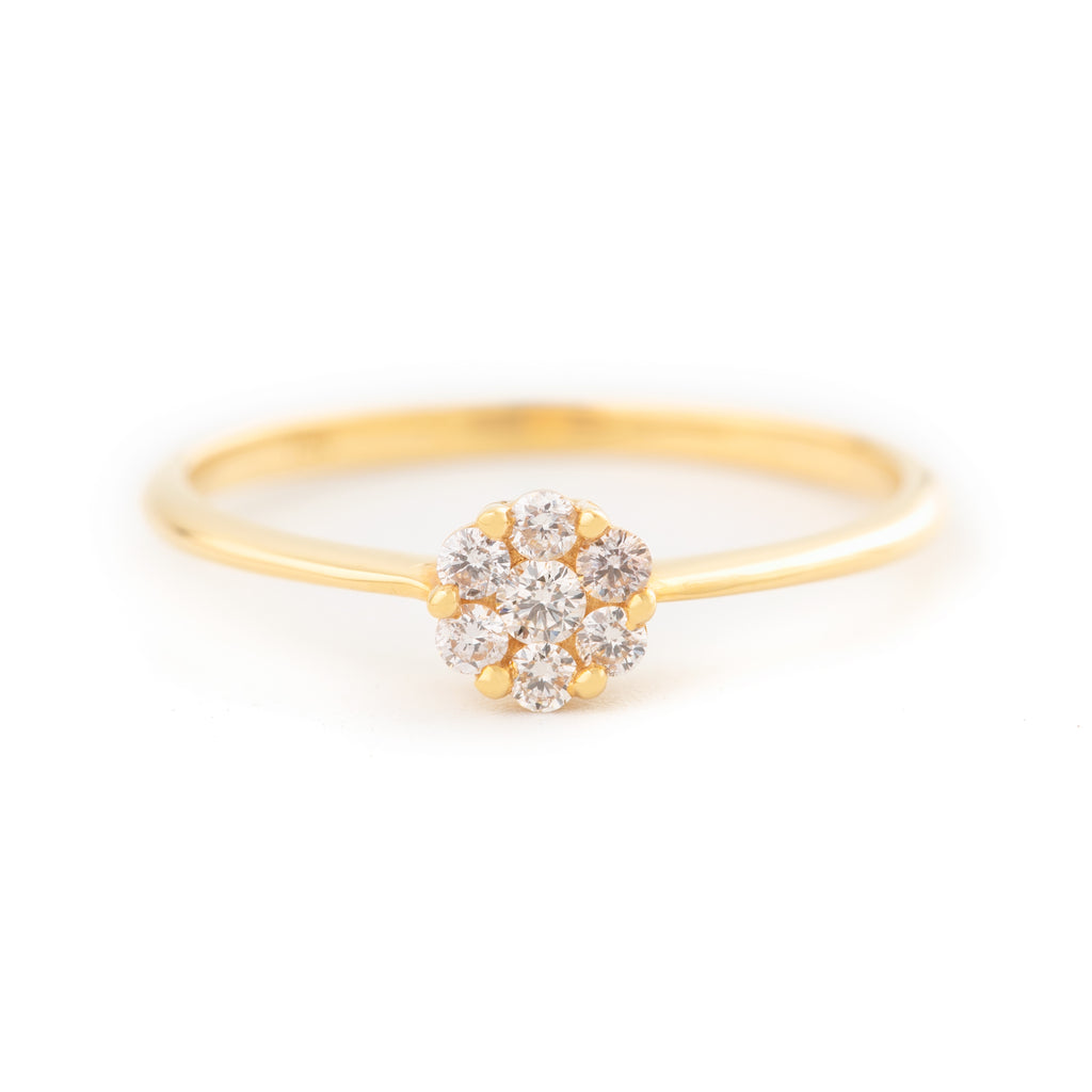 ANILLO FLOR CON DIAMANTES