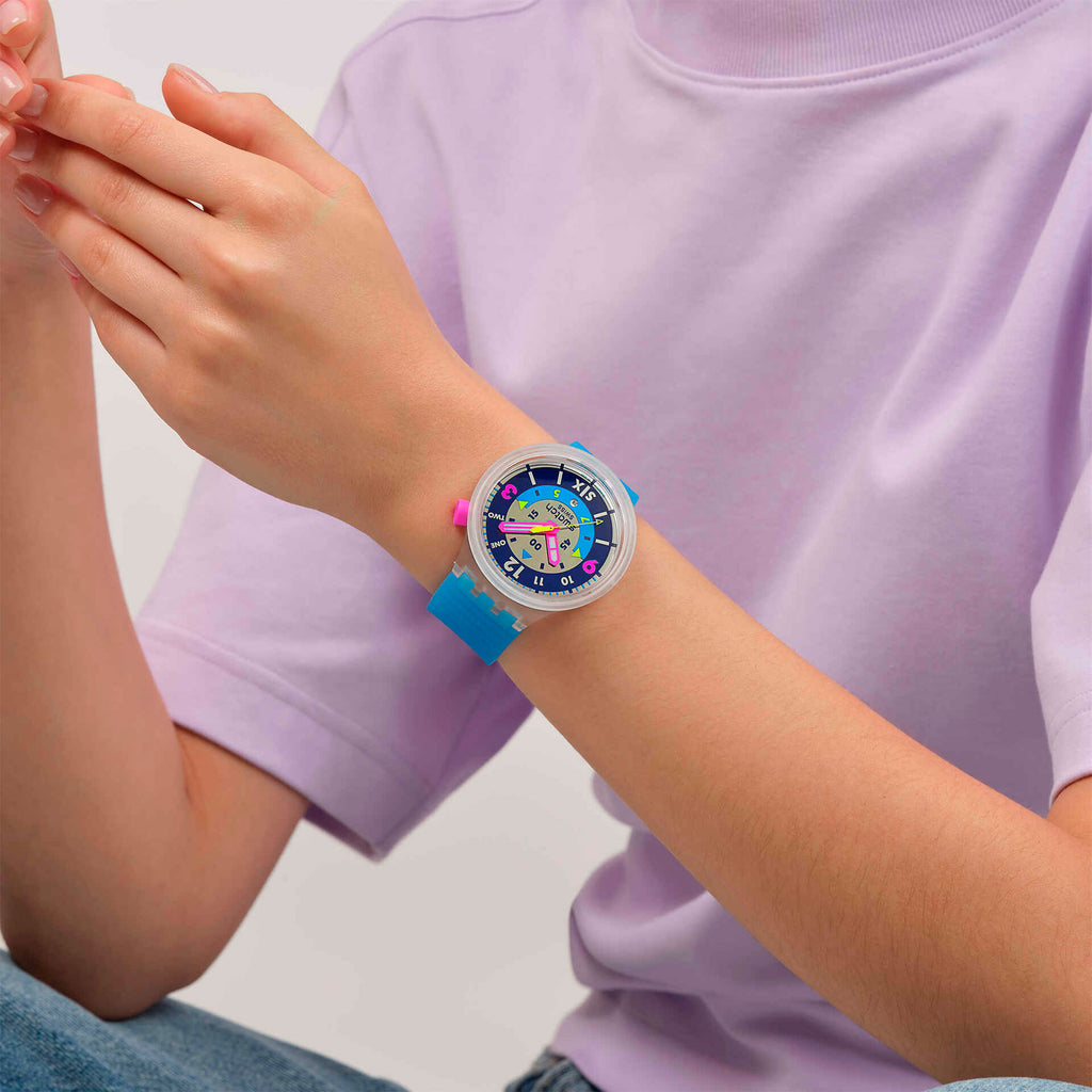 Reloj Swatch Neon Hielo Unisex