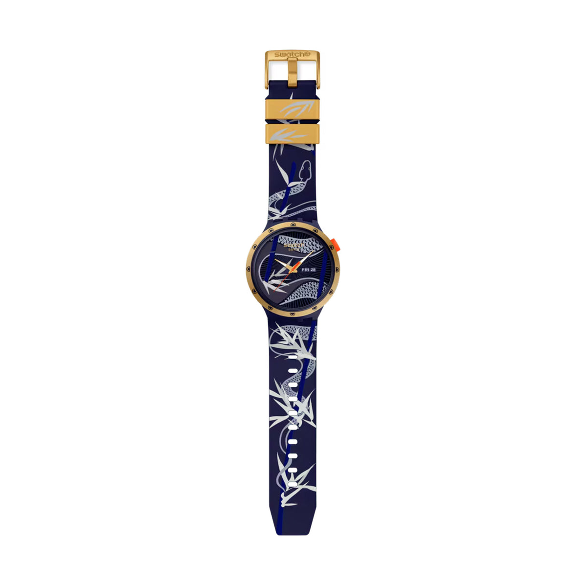 Reloj Swatch Big Bold Blue and Golden Lithe Dancer Unisex