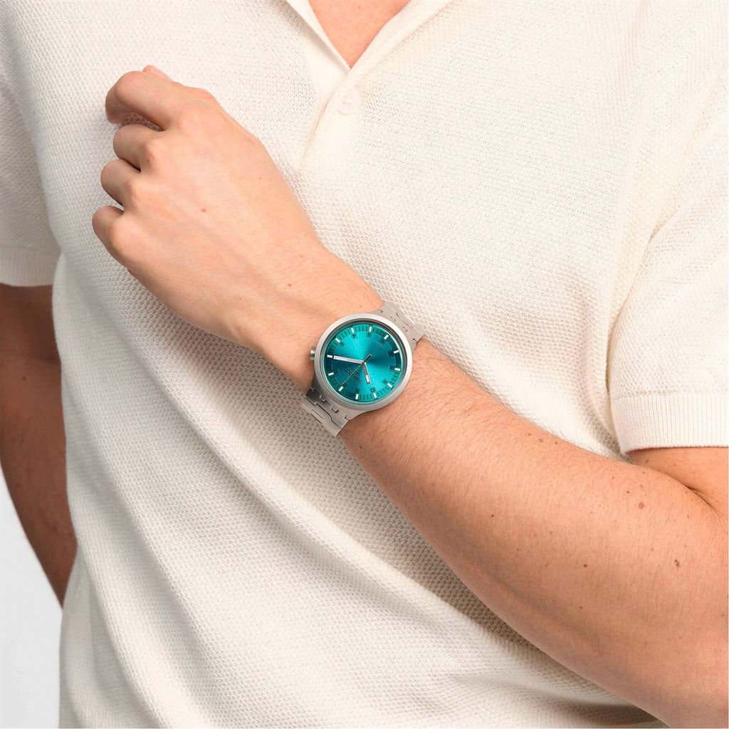 Reloj Swatch Big Bold Irony Aqua Shimmer Unisex