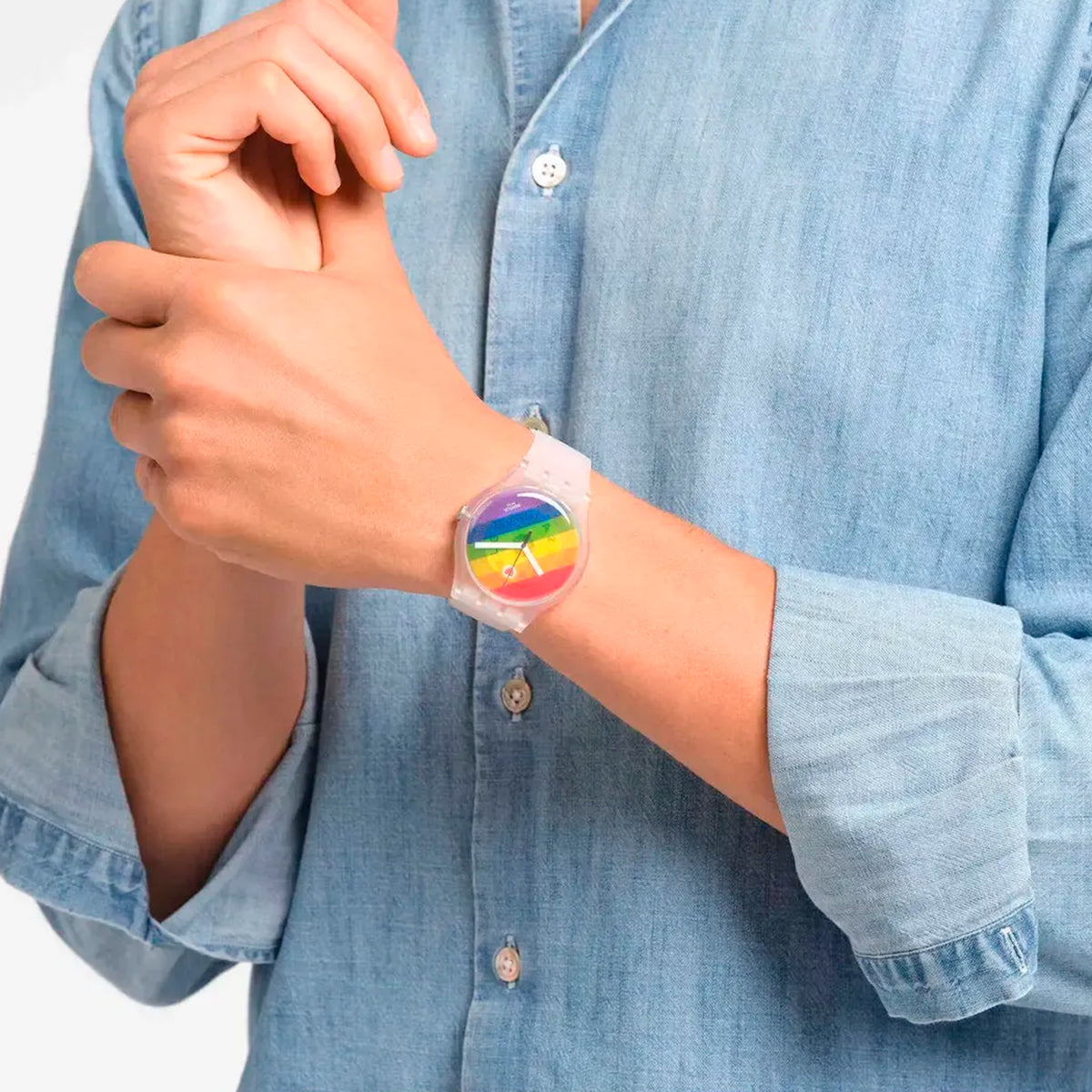 Reloj Swatch Stripe Fierce SO29K701 Unisex