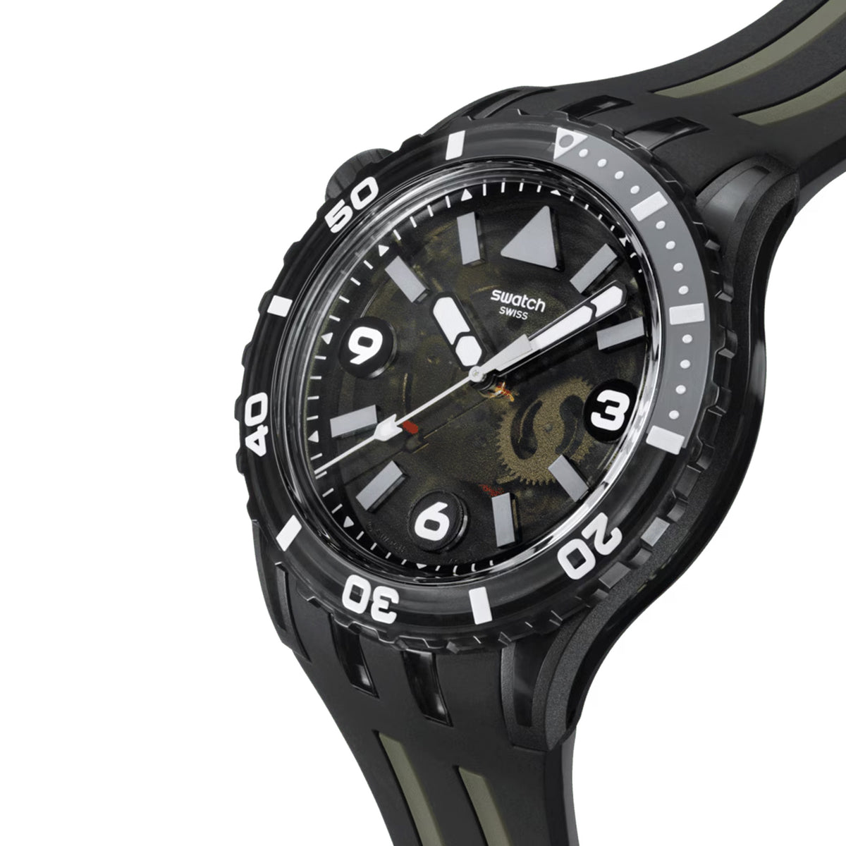 Reloj Swatch Scubaqua Black Sea Nettle Caballero